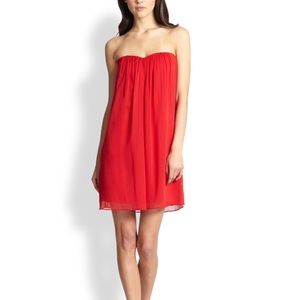 NEVER WORN Alice + Olivia Size 0 Silk Red Dress